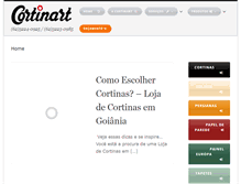 Tablet Screenshot of cortinart.com.br